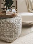 Pouf en laine Rocco Beige