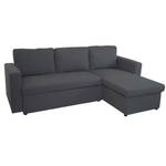 Schlafsofa D92 Grau - Textil - 220 x 83 x 152 cm