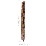 Wandspiegel 3002956 Braun - Massivholz - Holzart/Dekor - 40 x 8 x 40 cm