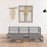 Garten-Lounge-Set (5-teilig) 3009913-2 Grau - Massivholz - Holzart/Dekor - 70 x 30 x 70 cm