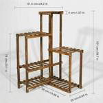 Pflanzentreppe Eckregal Holz Braun - Holzwerkstoff - 38 x 101 x 62 cm