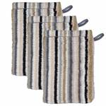 Waschlappen Life Style  3er Pack Beige