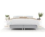 Boxspringbett Sub Grau - Breite: 140 cm