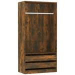 Kleiderschrank 298537-2 Raucheiche Dekor - Breite: 100 cm