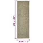 Sisalteppich 3032244-3 Taupe - 80 x 250 cm