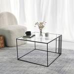 Table basse Doradus Noir - Verre - 55 x 36 x 55 cm