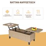 Beistelltisch 867-065 Grün - Polyrattan - 50 x 46 x 103 cm