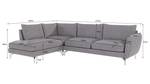 Ecksofa Avanti, 6-Sitzer Grau - Massivholz - Textil - Holz teilmassiv - 277 x 87 x 200 cm