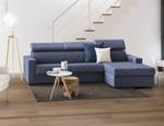 Sofa mit Halbinsel Eliana Blau