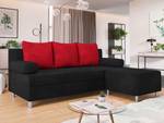 Schlafsofa Dover mit Polsterhocker Rot