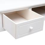Schreibtisch Weiß - Massivholz - Holzart/Dekor - 110 x 76 x 110 cm