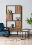 Sideboard Tropical Schwarz - Massivholz - 100 x 200 x 40 cm