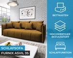 Sofa ASVIL 3-Sitze Monolith 48 Gold