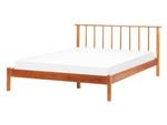 Doppelbett BARRET Braun - Massivholz - 156 x 86 x 210 cm