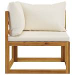 Garten-Lounge-Set (8-teilig) 3009697-17 Weiß - Massivholz - Holzart/Dekor - 68 x 29 x 68 cm