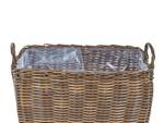 Outdoor Blumentopf ORMOS 2-tlg Braun - Polyrattan - 59 x 44 x 36 cm