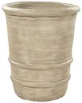 Outdoor Blumentopf LILIUM Beige - Keramik - 43 x 51 x 43 cm