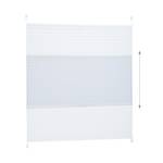 1 x Plissee Rollo weiß 100 x 130 cm Weiß - Kunststoff - Textil - 100 x 130 x 2 cm