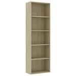 Bücherregal 3016488-4 Eiche Sonoma Dekor - 60 x 189 cm