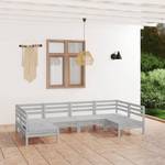Gartenmöbel Set (6-teilig) 3010628 Weiß - Massivholz - Holzart/Dekor - 64 x 63 x 64 cm