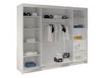 Kleiderschrank Derby 1 Weiß - Holzwerkstoff - 200 x 215 x 58 cm