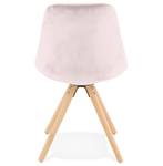 Chaise RICKY Rose foncé - Beige