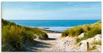 Glasbild Strand mit Sanddüne Weg zur See 60 x 30 cm
