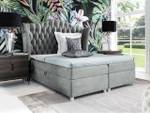 Boxspringbett Colombo Grau - Breite: 200 cm