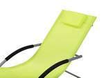 Chaise longue CARANO Noir - Vert - Citron vert - Argenté