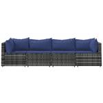 Garten-Lounge-Set 3029629-3 (4-teilig) Blau - Grau