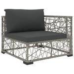 Garten-Lounge-Set Grau - Polyrattan - 74 x 26 x 74 cm