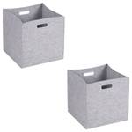 Boîtes de rangement FELT (Lot de 2) Gris