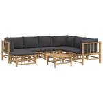 Garten-Lounge-Set 3028492-24 (8-teilig) Grau - Bambus - 69 x 65 x 69 cm