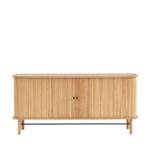 Buffet design Mati Marron - En partie en bois massif - 160 x 75 x 40 cm