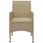 Ensemble de bistro (lot de 3) 3012962-2 Beige - Métal - Polyrotin - 42 x 43 x 42 cm