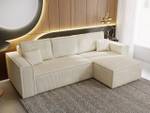 Ecksofa PRATO Beige - Schublade rechts