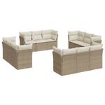 Gartensitzgruppe K3950(12-tlg) Beige - Massivholz - 69 x 62 x 62 cm