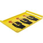 Plateau Ego coq costume Jaune - Métal - 49 x 3 x 30 cm