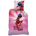 Bettwäsche Miraculous Ladybug Pink - Rot - Textil - 135 x 200 x 1 cm