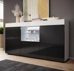 Buffet Sefora Noir - Noir brillant - Blanc