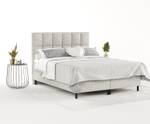 Premium Boxspringbett Anabelle Grau - Breite: 180 cm