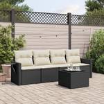 Gartensitzgruppe K1745(5-tlg) Schwarz - Massivholz - 69 x 62 x 55 cm