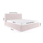 Doppelbett Bonellfedern Birkum Pink - Breite: 157 cm