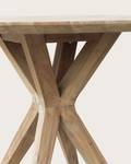 Amelia - Table repas ronde Marron - Bois massif - 110 x 76 x 110 cm