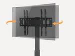 TV-Standfuß LUMLDT03-17FLN Schwarz - Metall - 66 x 138 x 40 cm