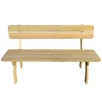 Gartenbank 41960 Braun - Massivholz - Holzart/Dekor - 150 x 86 x 60 cm