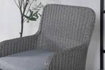 Chaise de jardin Wembley lot de 2 Gris - Rotin - 62 x 95 x 65 cm