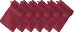 Waschhandschuh 6er-Pack 136018 Bordeaux