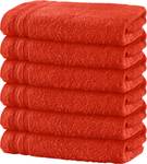 Badetuch 6er-Pack 162965 Orange