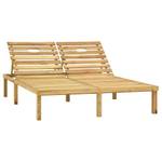 Sonnenliege 315398 Braun - Massivholz - Holzart/Dekor - 138 x 77 x 200 cm